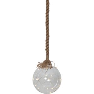 Glasdekoration Jutta Beige Star Trading