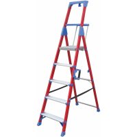 Glasfibertrappstege med verktygshylla, 5 steg MALMBERGS