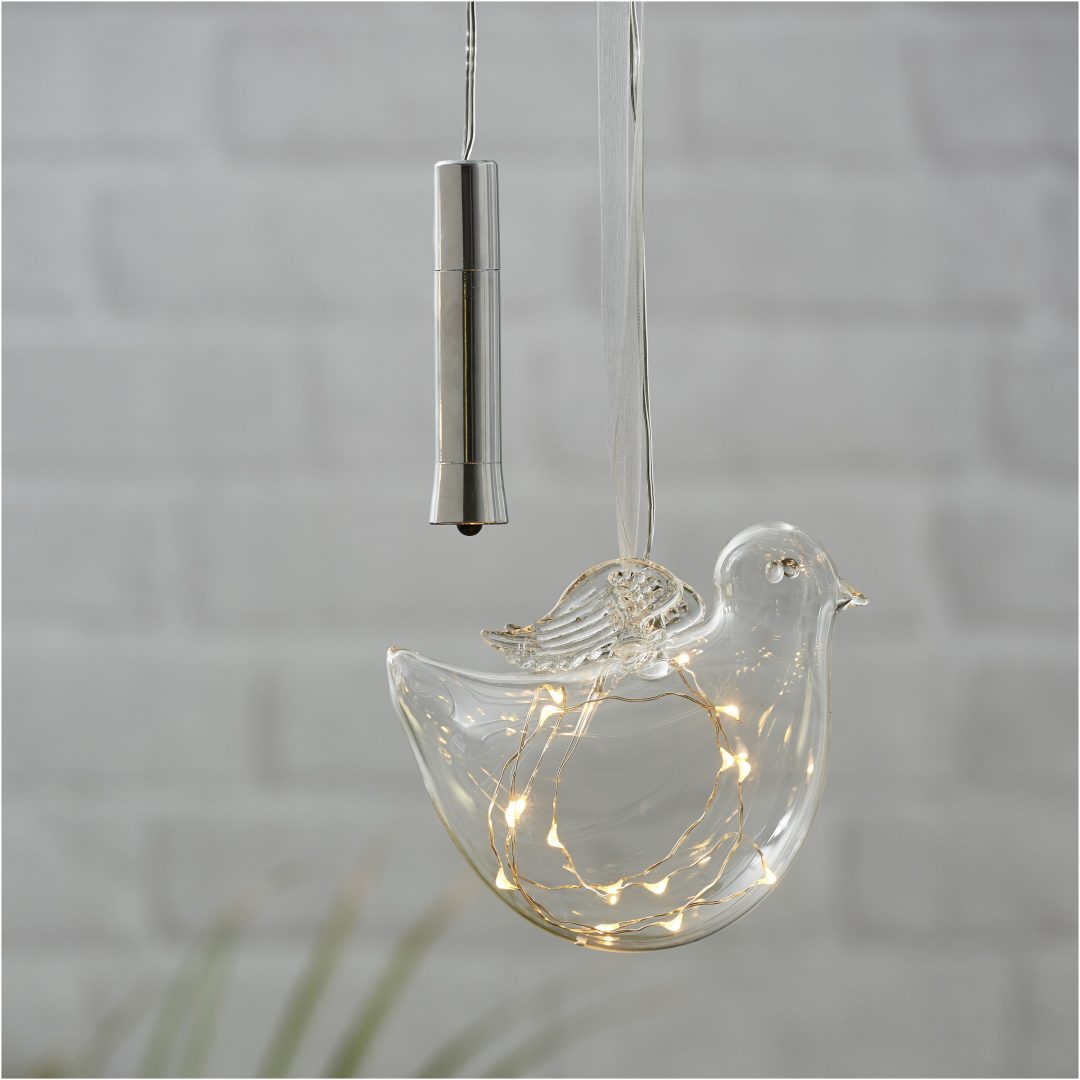 Glaskula Bird Transparent Star Trading – bild 10