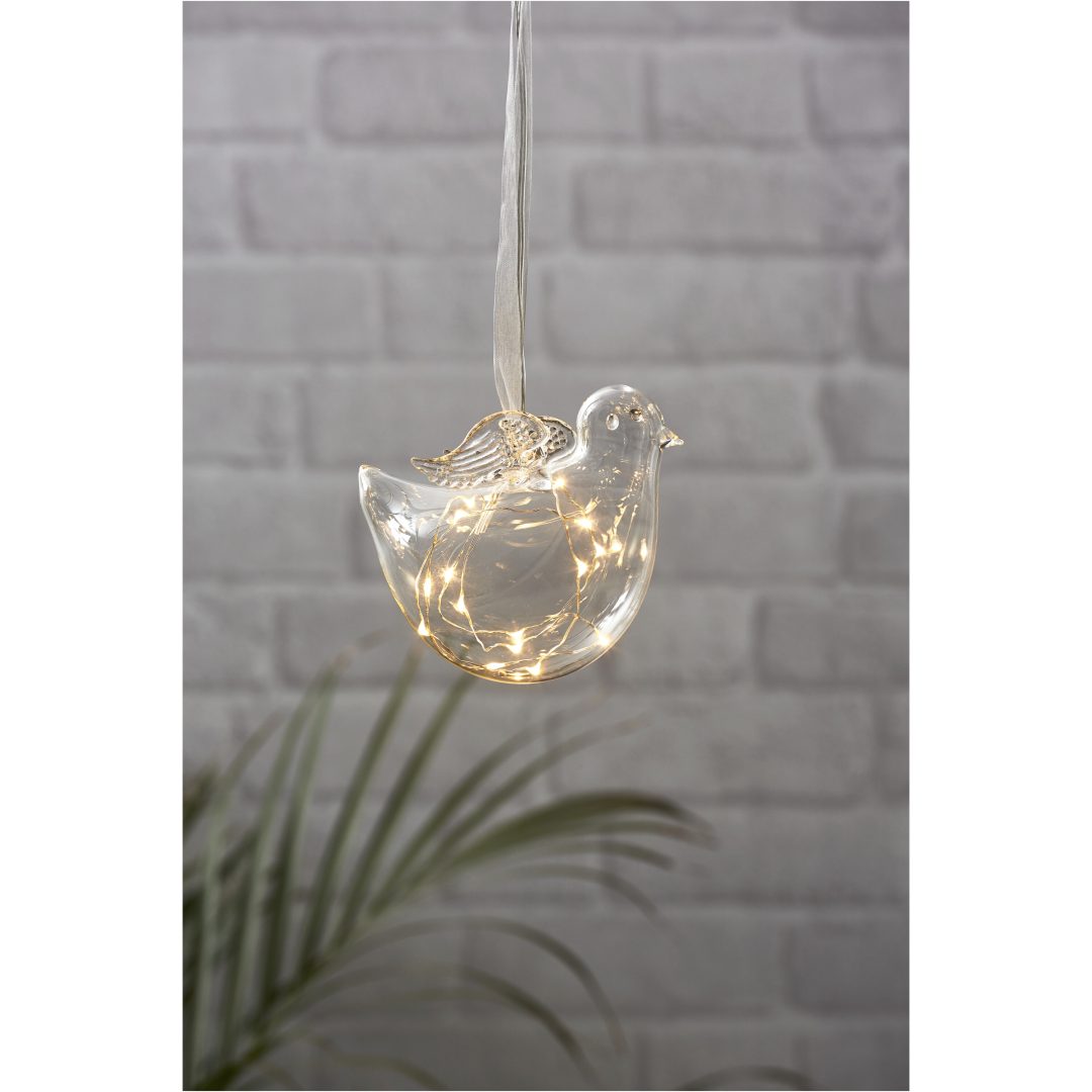Glaskula Bird Transparent Star Trading – bild 6