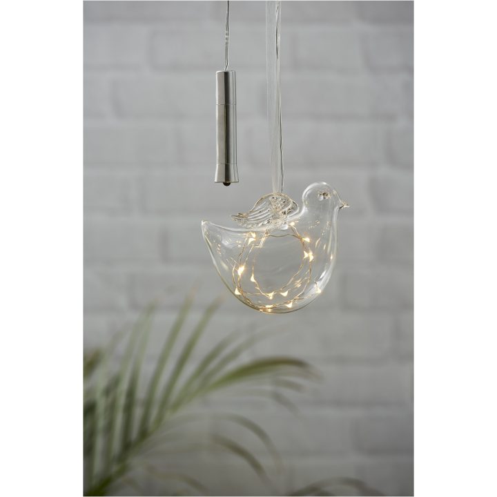 Glaskula Bird Transparent Star Trading – bild 5