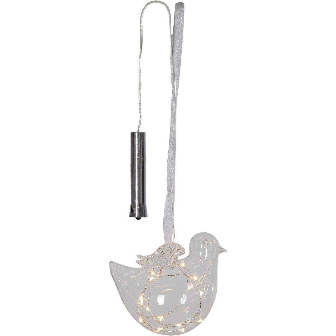 Glaskula Bird Transparent Star Trading – bild 2