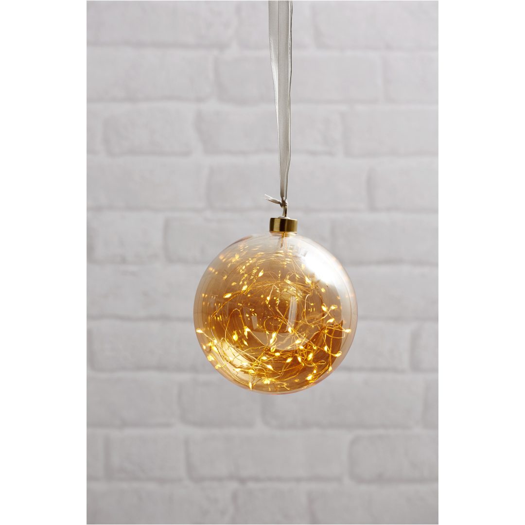 Glaskula Glow Amber Star Trading – bild 4