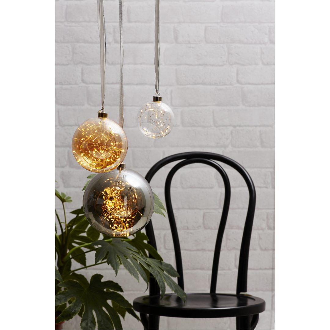 Glaskula Glow Amber Star Trading – bild 3