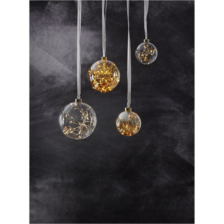 Glaskula Glow Amber Star Trading – bild 3