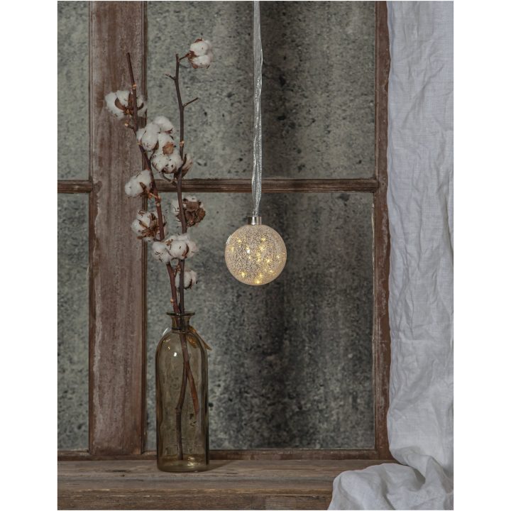 Glaskula Glow Snow Frostad Star Trading – bild 6