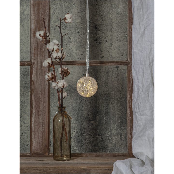 Glaskula Glow Snow Frostad Star Trading – bild 5