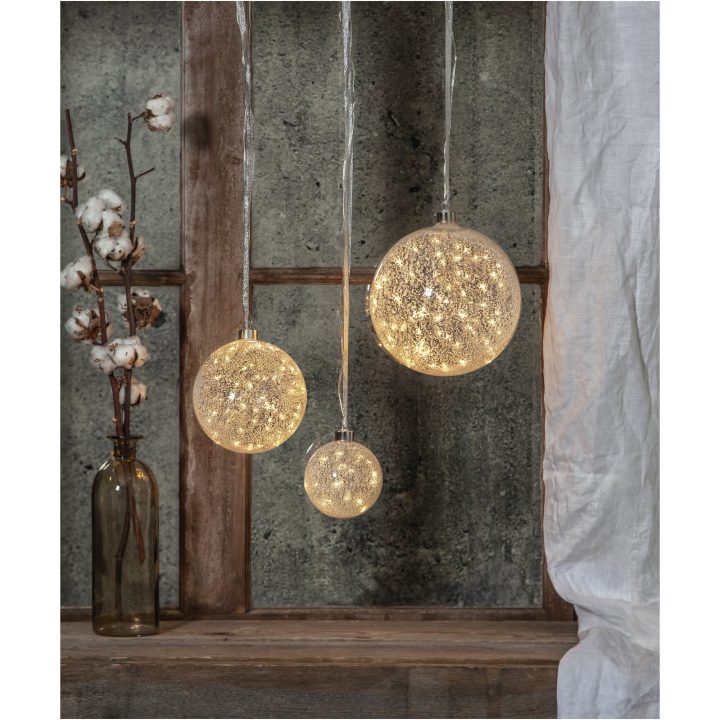 Glaskula Glow Snow Frostad Star Trading – bild 4