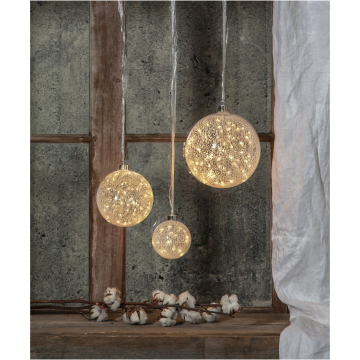 Glaskula Glow Snow Frostad Star Trading – bild 3