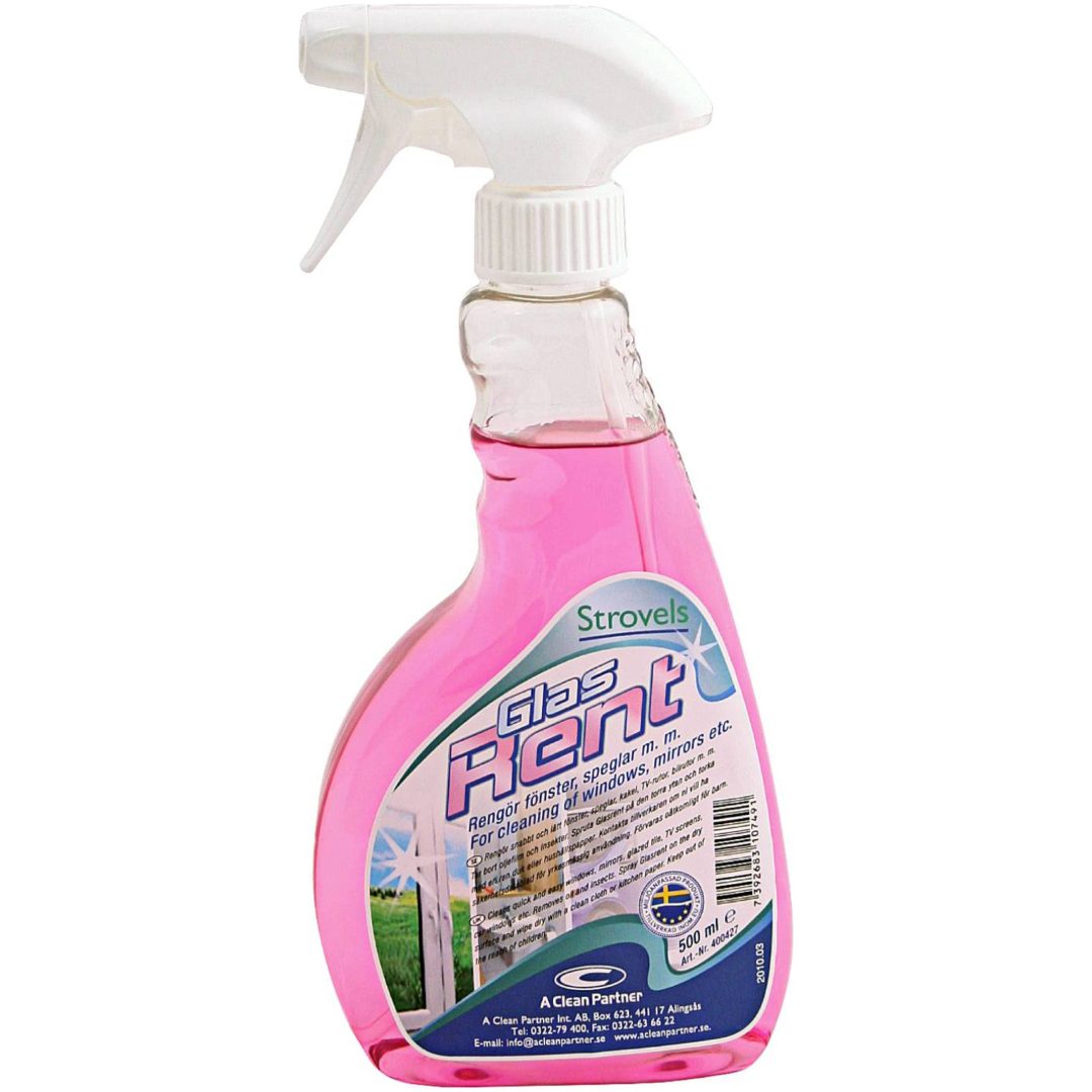 Glasputsmedel Glasrent Strovels GLASPUTSMEDEL STROVLES 500ML