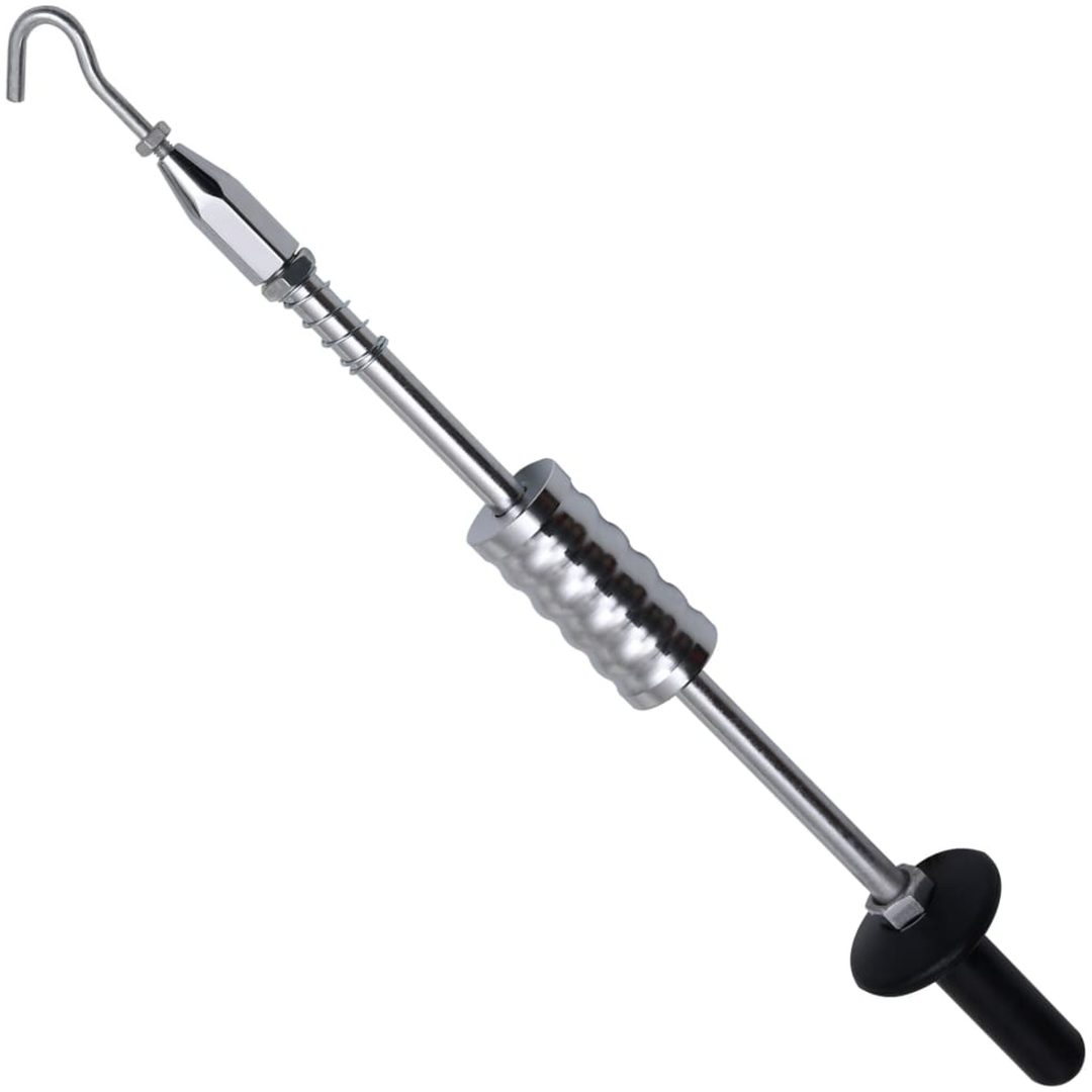 Glidhammare med krok kolstål vidaXL 63 cm