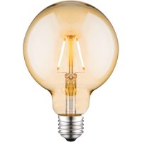 Glob G95 E27 2W LED filament 2700K, amber