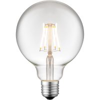 Glob G95 E27 4W LED filament dimbar 2700K, klar