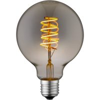 Glob G95 E27 6W LED spiral dimbar 2000K, rök