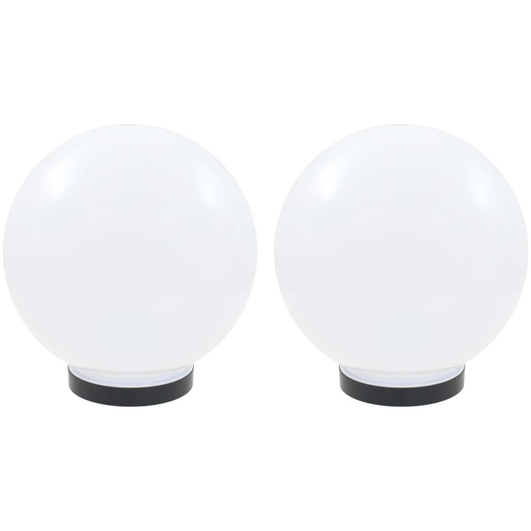 Globlampa LED set 2 st sfäriska 25 cm PMMA vidaXL 25 cm – bild 2