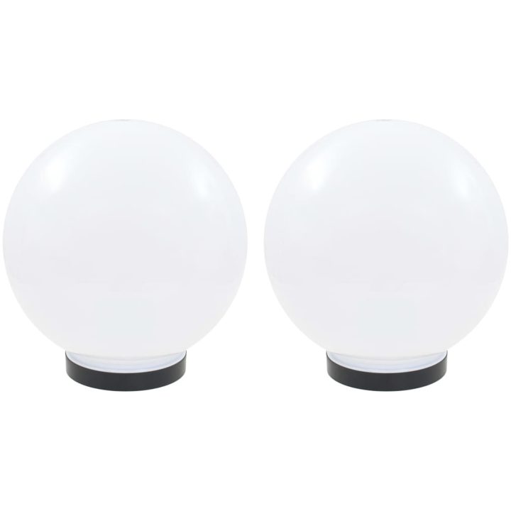 Globlampa LED set 2 st sfäriska 25 cm PMMA vidaXL 25 cm – bild 2