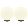 Globlampa LED set 2 st sfäriska 25 cm PMMA vidaXL 25 cm – miniatyr 3