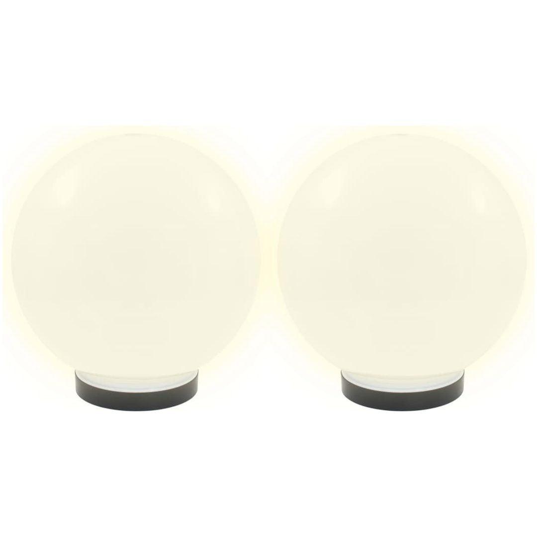 Globlampa LED set 2 st sfäriska 25 cm PMMA vidaXL 25 cm – bild 3
