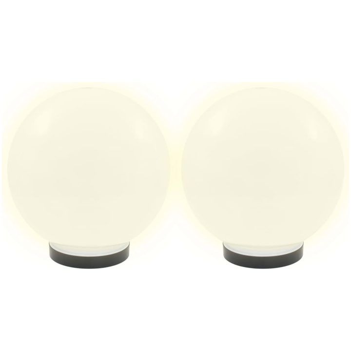 Globlampa LED set 2 st sfäriska 25 cm PMMA vidaXL 25 cm – bild 3