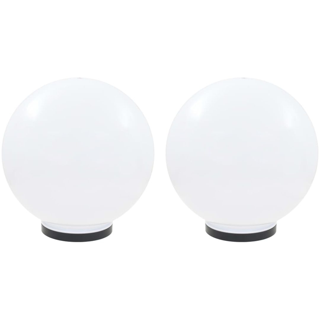 Globlampa LED set 2 st sfäriska 40 cm PMMA vidaXL 40 cm – bild 2