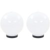 Globlampa LED set 2 st sfäriska PMMA vidaXL 20 cm – miniatyr 2