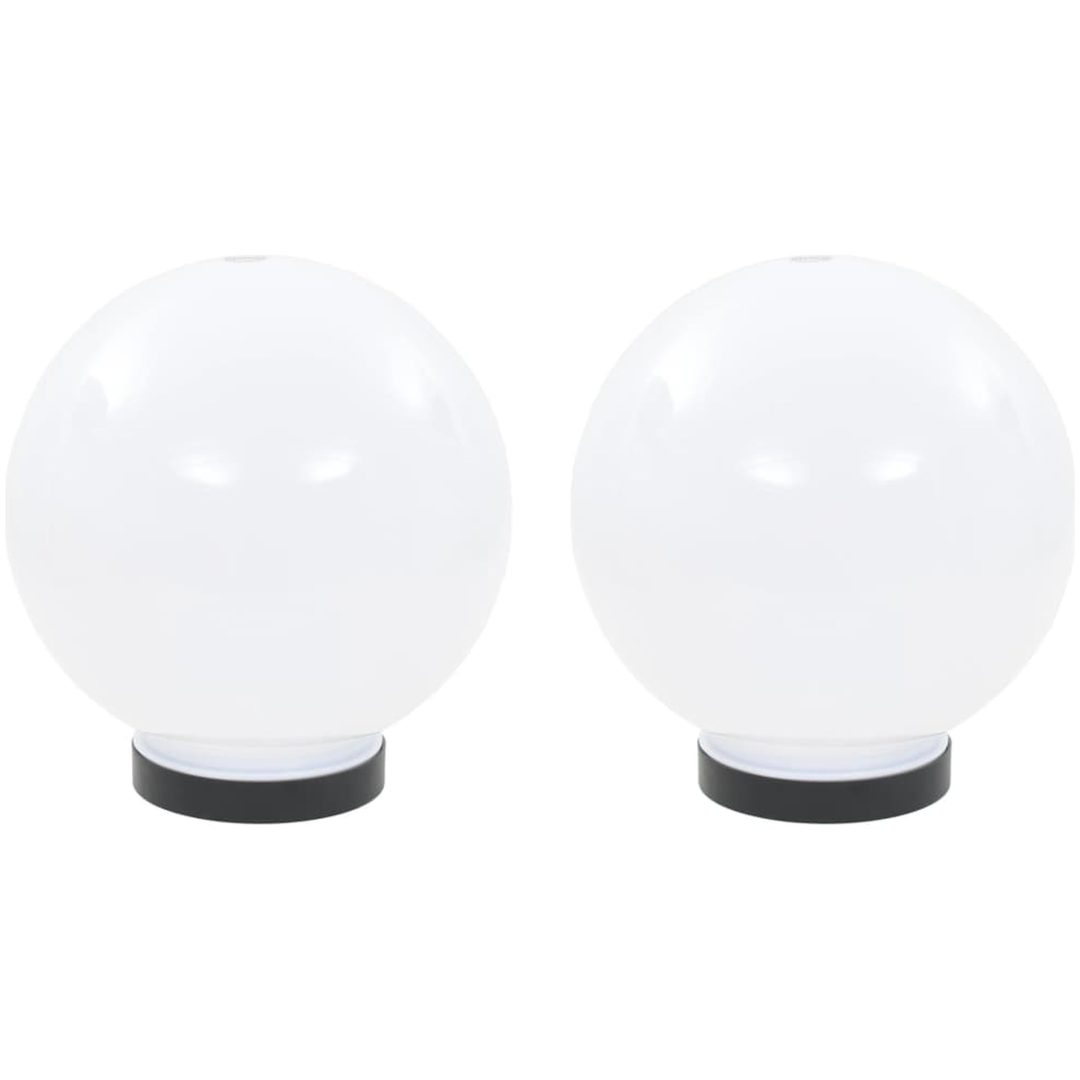 Globlampa LED set 2 st sfäriska PMMA vidaXL 20 cm – bild 2