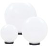 Globlampa LED set 3 st sfäriska 20/30/40 cm PMMA vidaXL – miniatyr 2
