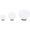 Globlampa LED set 3 st sfäriska 20/30/40 cm PMMA vidaXL – miniatyr 4