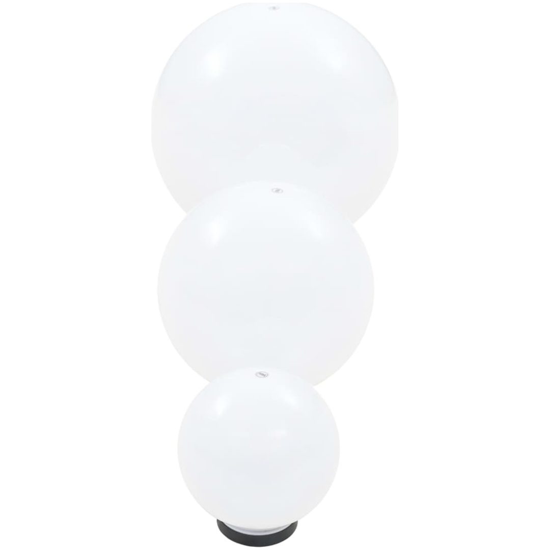 Globlampa LED set 3 st sfäriska 20/30/40 cm PMMA vidaXL – bild 5