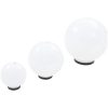Globlampa LED set 3 st sfäriska 20/30/40 cm PMMA vidaXL – miniatyr 6