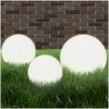 Globlampa LED set 3 st sfäriska 20/30/40 cm PMMA vidaXL – miniatyr 1