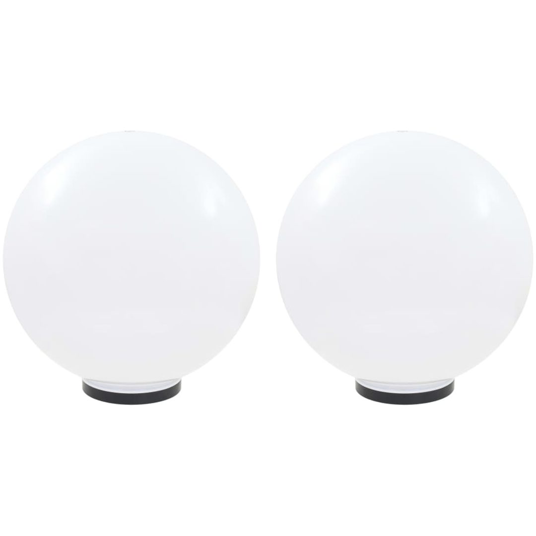 Globlampor 2 st LED sfäriska 50 cm PMMA vidaXL
