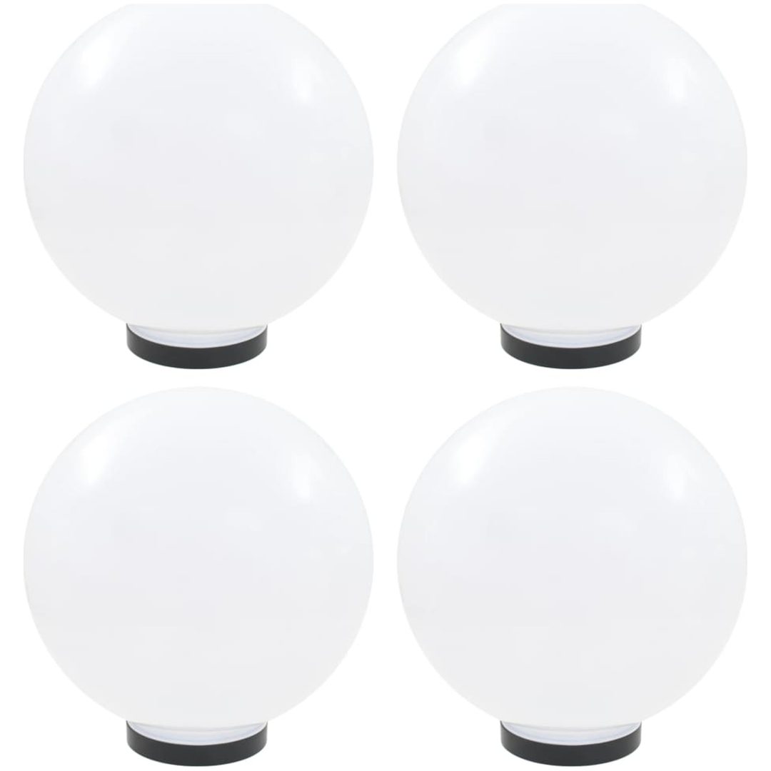 Globlampor 4 st LED sfäriska 30 cm PMMA vidaXL 30 cm