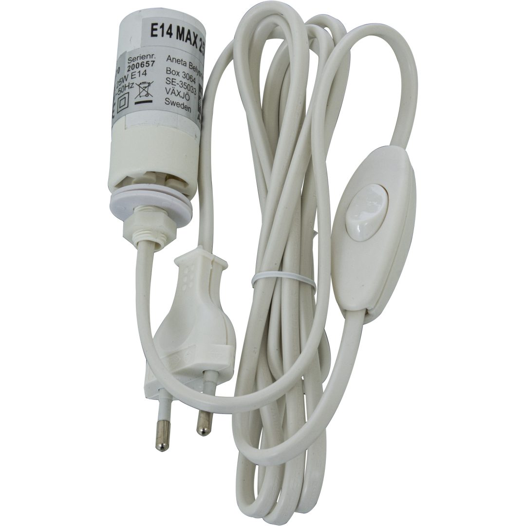 Globus Bordlampa 13cm, Vit ANETA HOME – bild 4