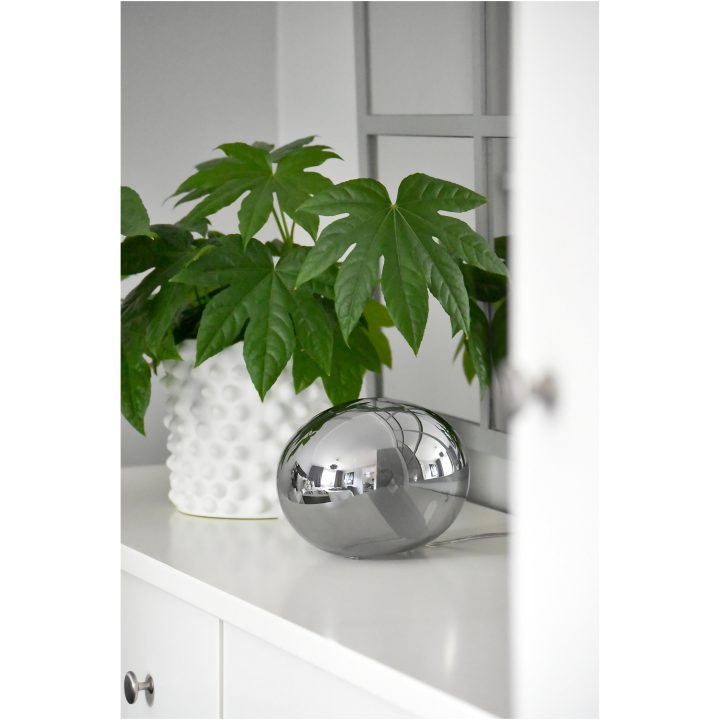 Globus Bordlampa 18cm, Rök ANETA HOME Sockel E14 Rökgrå – bild 4