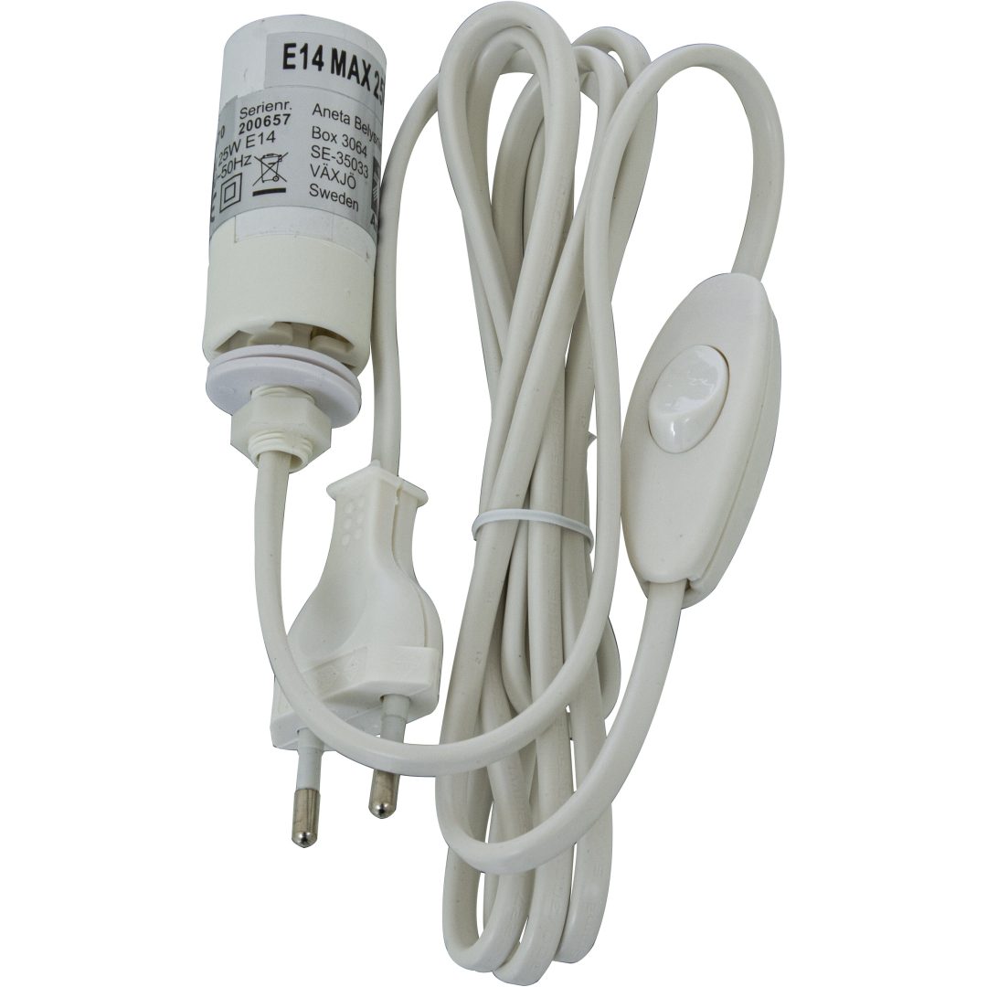 Globus Bordlampa 18cm, Vit ANETA HOME Sockel E14 Opalvit – bild 4