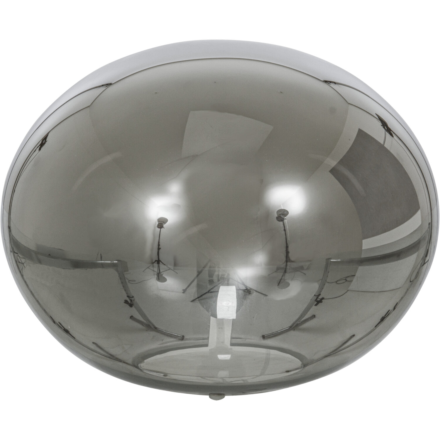 Bordslampa aneta lighting - Globus bordlampa 24cm, rök sockel e14 br rökgrå glas