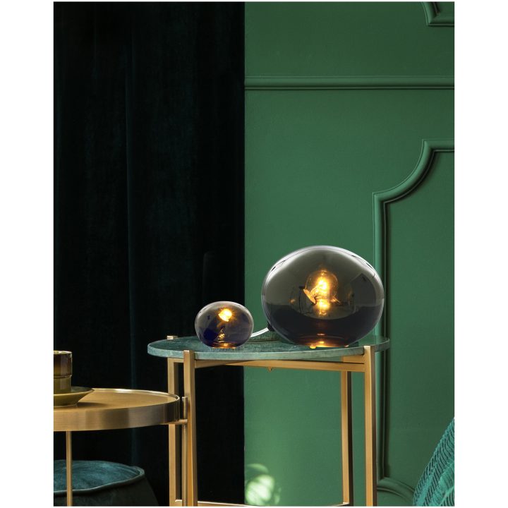 Globus Bordlampa 24cm, Rök ANETA HOME Sockel E14 Rökgrå – bild 3