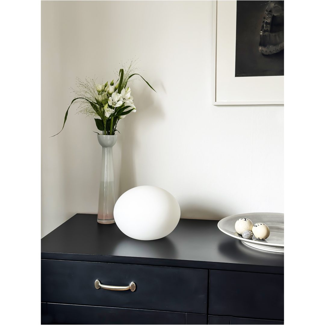 Globus Bordlampa 24cm, Vit ANETA HOME Sockel E14 Opalvit – bild 7
