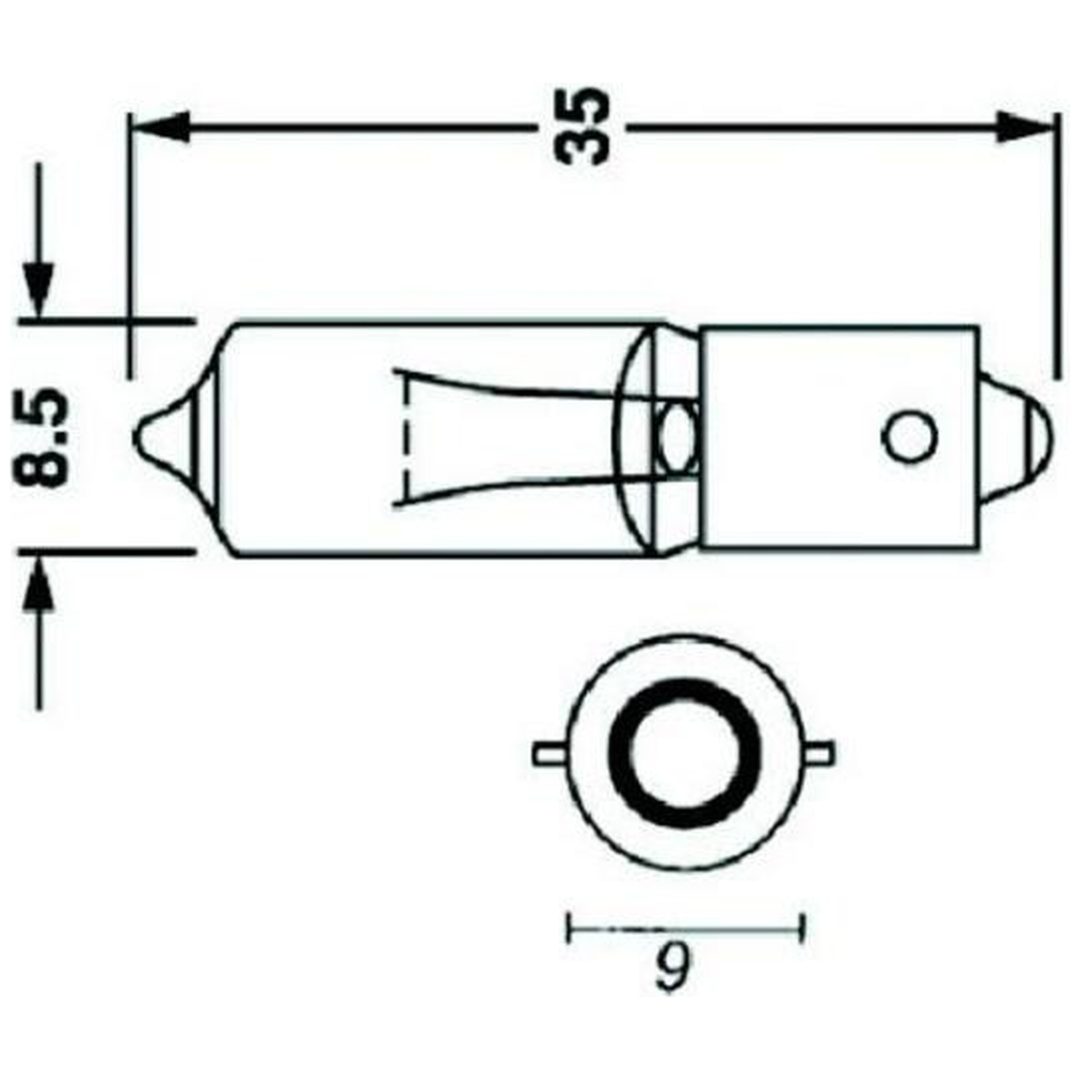 Glödlampa 12V 23W 10st Bihr 12V 23W - x10 – bild 2