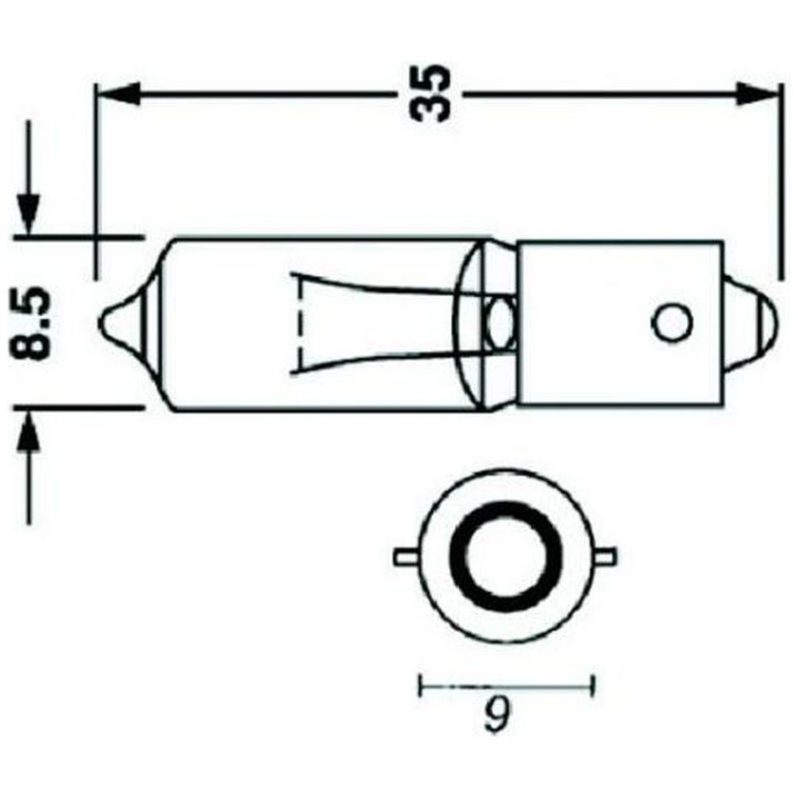 Glödlampa 12V 23W 10st Bihr 12V 23W - x10 – bild 2
