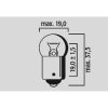 Glödlampa 12V FLOSSER BULB 12V 21W BA15S ROUND 10PK – miniatyr 3