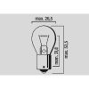 Glödlampa 12V FLOSSER BULB 12V 21W BAU15S 10PK – miniatyr 2
