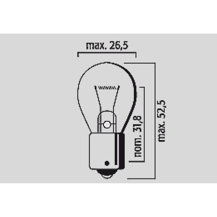 Glödlampa 12V FLOSSER BULB 12V 21W BAU15S 10PK – bild 2