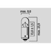 Glödlampa 12V FLOSSER BULB 12V 3W BA9S 10PK – miniatyr 3