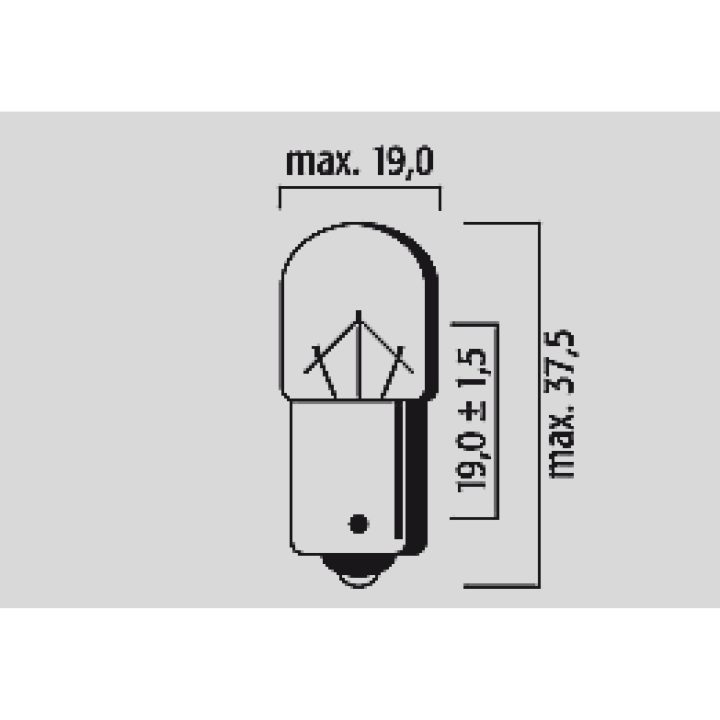 Glödlampa 12V FLOSSER BULB R10W 12V BA15S 10PK – bild 2