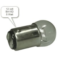 Glödlampa BA15D 12V 5W