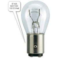 Glödlampa BA15D 6V 15/15W(10) Sockelba15D 1569