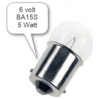 Glödlampa BA15S 6V 5W(10) Sockel Ba15s 2615