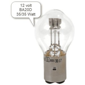 Glödlampa BA20D 12V 35/35W